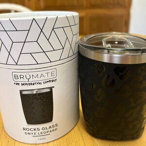 Brumate Rocks Glass Onyx Leopard 12oz